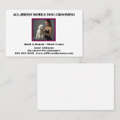 ドッググルーマー フォト ペットグルーマー ドッグウォーカー ボーディング 名刺 (正面/裏面)