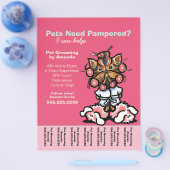 ドッググルーマー ペットスパ ヨーキーカーラー テアシート チラシ (シングル)