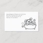 ドッググルーミングサービス名刺 名刺 (裏面)