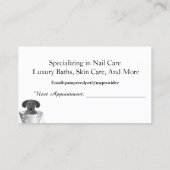 ドッググルーミングドッグスパアポイントメントカード 予約カード (裏面)