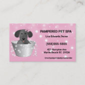 ドッググルーミングドッグスパ 予約カード (正面)