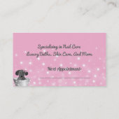 ドッググルーミングドッグスパ 予約カード (裏面)