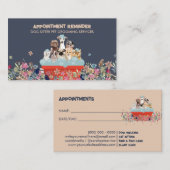 ドッググルーミングバスベッドフラワーアポイントメント 名刺 (正面/裏面)