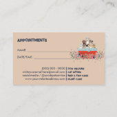 ドッググルーミングバスベッドフラワーアポイントメント 名刺 (裏面)