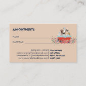 ドッググルーミングバスベッドフローラアポイントメント 名刺 (裏面)