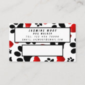 ドッググルーミングブティックポープリントロイヤリティカード ロイヤリティカード (裏面)