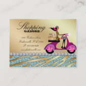 ドッググルーミング名刺スパークルゼブラティール(緑がかった色) 名刺 (裏面)