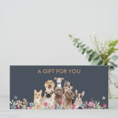 ドッググルーミング専門店 ペットシッター ギフト券 (スタンド正面)