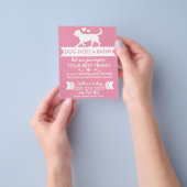 ドッググルーミング フライヤー - カスタマイズ可能 (手)