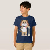 ドッググルーミング ボウタイ ウェディング Tシャツ (正面フル)