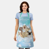 ドッググルーミング 猫スパ グリーンペットサロン エプロン (着用した状態)