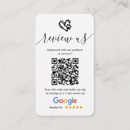 ドッググルーミング Googleレビュー依頼ロゴ&QRコード 名刺