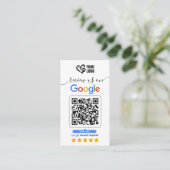ドッググルーミングGoogleレビュー依頼カードQRコード 名刺 (スタンド正面)