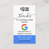 ドッググルーミングGoogleレビュー依頼カードQRコード 名刺 (裏面)