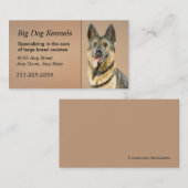ドッグケネルドイツ羊飼い名刺 名刺 (正面/裏面)