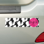 ドッグゲンとボクサー犬 バンパーステッカー (車上)