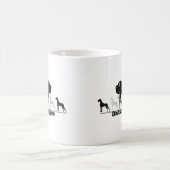 ドッグゲンロゴ 黒灰色 コーヒーマグカップ (中央)