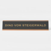 ドッグゲン デスクネームプレート (正面)