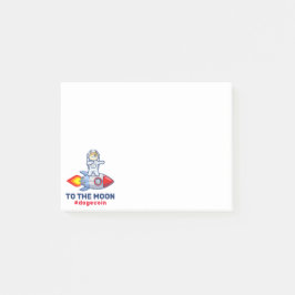 ドッグコイン·トゥ·ザ·ムーン·ロケットマン·宇宙·ドージ暗号 ポストイット