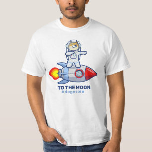 ドッグコイン·トゥ·ザ·ムーン·ロケットマン·宇宙·ドージ暗号 Tシャツ