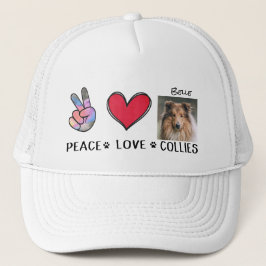 ドッグコリー縁どズトラック車帽 キャップ