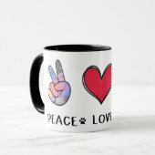 ドッグコリー縁どズマグ マグカップ (正面左)