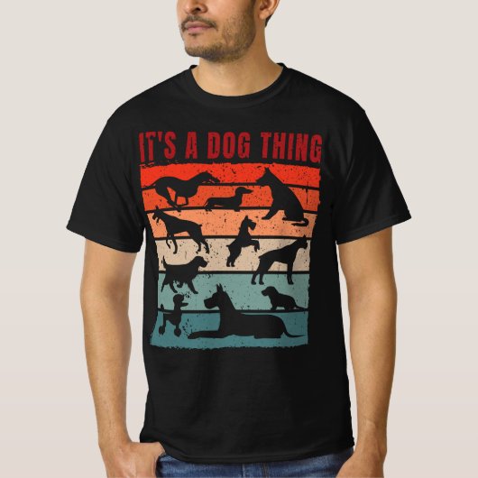 ドッグコレクションレトロ Tシャツ (正面)