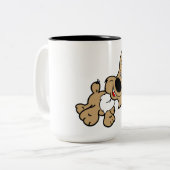 ドッグコーヒーマグ ツートーンマグカップ (正面左)