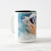 ドッグコーヒーマグ ツートーンマグカップ (正面左)