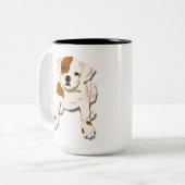 ドッグコーヒーマグ ツートーンマグカップ (正面左)