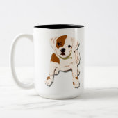 ドッグコーヒーマグ ツートーンマグカップ (左)