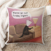 ドッグコーンデートすることおもしろい漫画装飾用クッション クッション (ブランケット)