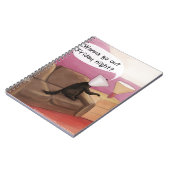 ドッグコーンデートすることおもしろい漫画 ノートブック (左側)