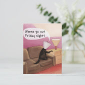 ドッグコーンデートすることおもしろい漫画 ポストカード (スタンド正面)