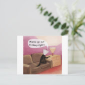 ドッグコーンデートすることおもしろい漫画 ポストカード (スタンド正面)