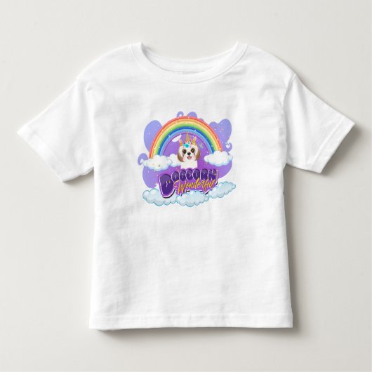 ドッグコーン素晴らしい トドラーTシャツ (正面)