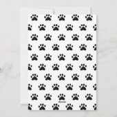 ドッグゴーイヤー白黒写真クリスマス シーズンカード (裏面)