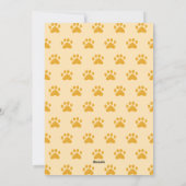 ドッグゴーイングイヤー黄色の写真のクリスマス シーズンカード (裏面)