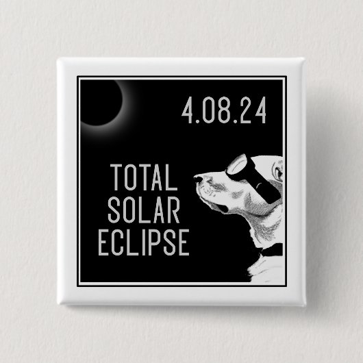 ドッグゴーグル食 缶バッジ (正面)