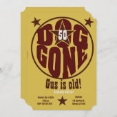 ドッグゴーン招待状 セーブザデート (正面/裏面)