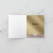 ドッグサンキューカードブラックピンク金ゴールドゼブラ サンキューカード (内部)