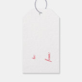 ドッグサンタハット&アイスクリスタルクリスマスプレゼントラベル ギフトタグ (裏面)