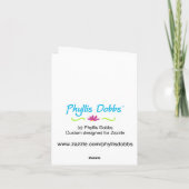 ドッグシェフグリーティング&ノートカード カード (裏面)