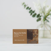 ドッグシェルター名刺 名刺 (スタンド正面)