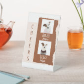 ドッグシグネチャーカクテルドリンク結婚ズ 台座サイン (インサイチュ)