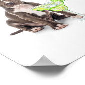 ドッグシグネチャードリンク結婚のバードリンクメニュー ポスター (角)