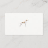 ドッグシッターとトレーナー | かわいい犬のアイコン 名刺 (裏面)