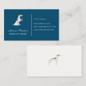 ドッグシッターとトレーナー | かわいい犬のアイコン 名刺 (正面/裏面)