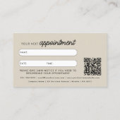 ドッグシッターのトレーナー動物気に犬アポイントメント 名刺 (裏面)