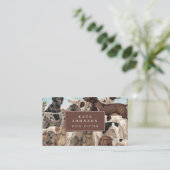 ドッグシッターのトレーナー動物気に犬アポイントメント 名刺 (スタンド正面)